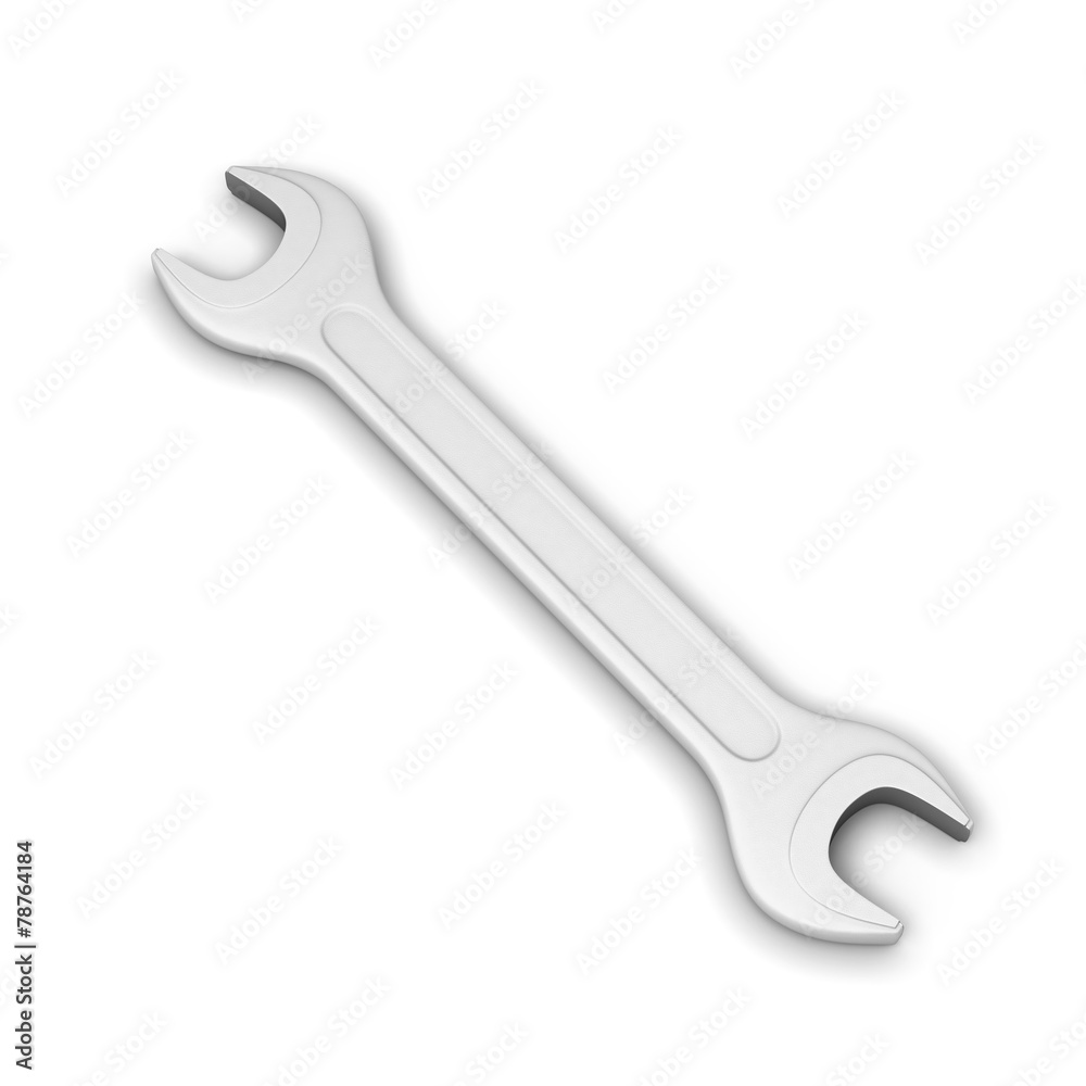 Wrench isolated on white Wrench isolated on white
