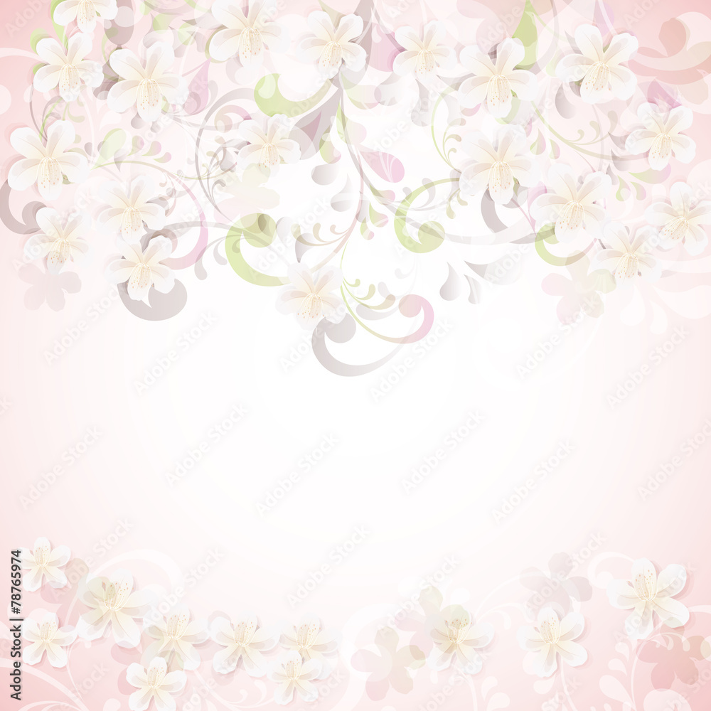 cherry blossom flowers background