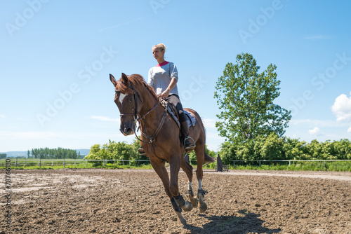 Riding horse