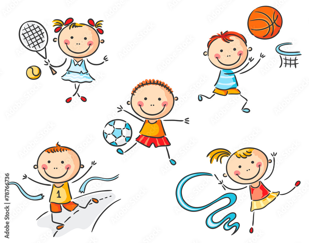 Kids going in for sport