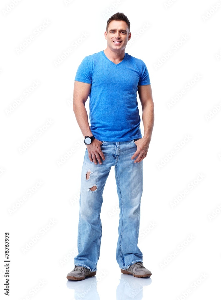Young handsome man. Young handsome man.