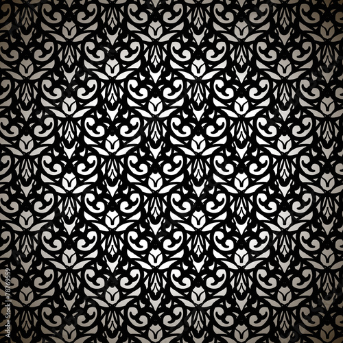 Sophisticated Black Forged Pattern