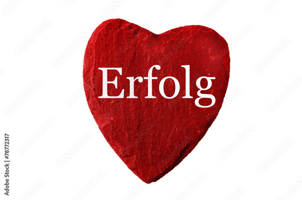 rotes Herz mit Erfolg rotes Herz mit Erfolg