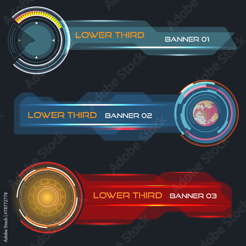 Lower third banners