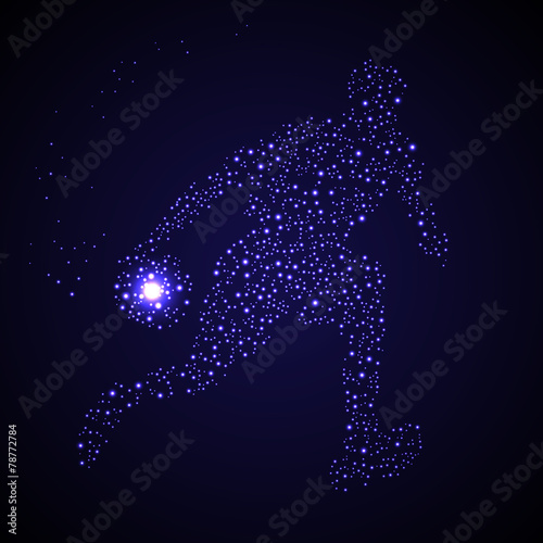 Abstract basketball player silhouette