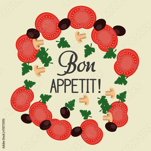 Restaurant design, vector illustration.