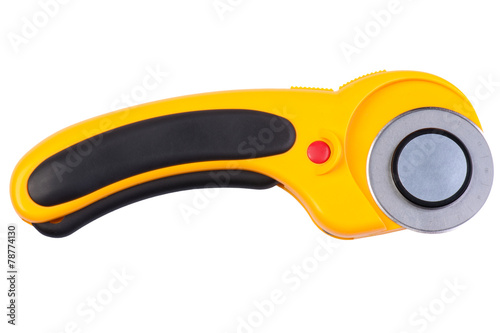 Fotobehang Yellow Rotary Cutter