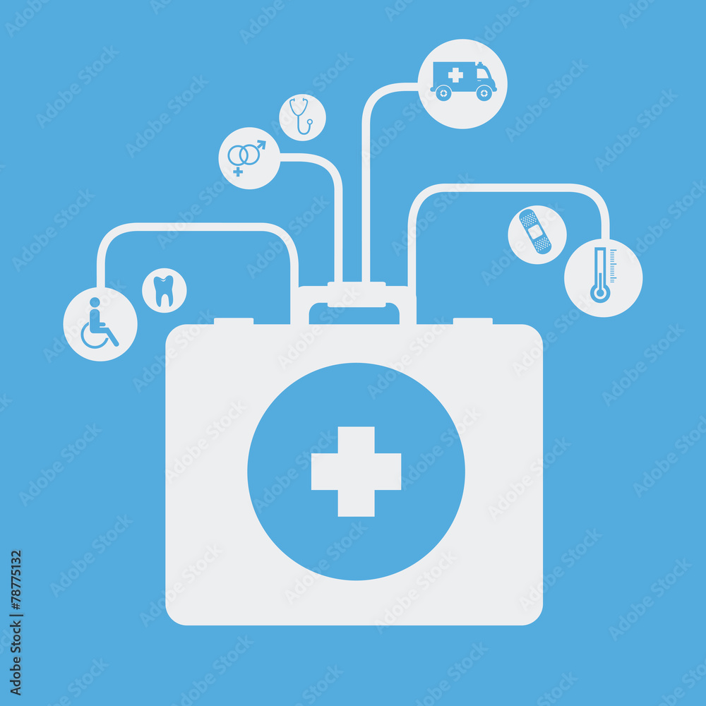 Obraz premium Medical design, vector illustration.