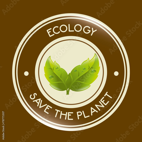 Ecology design, vector illustration.