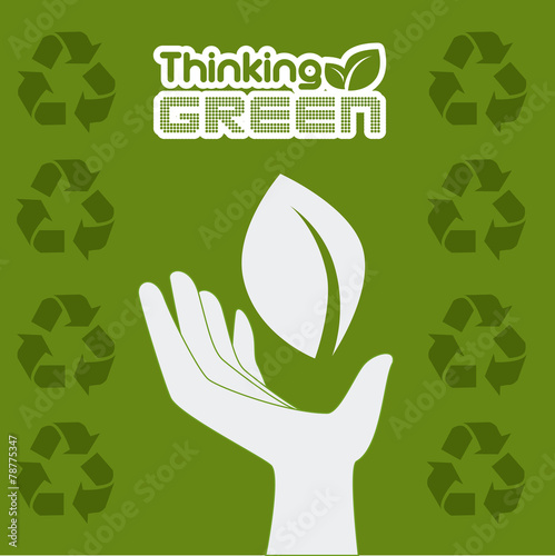 Ecology design, vector illustration.