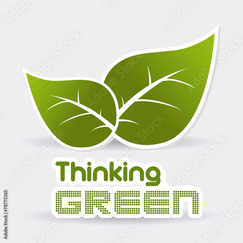 Ecology design, vector illustration.