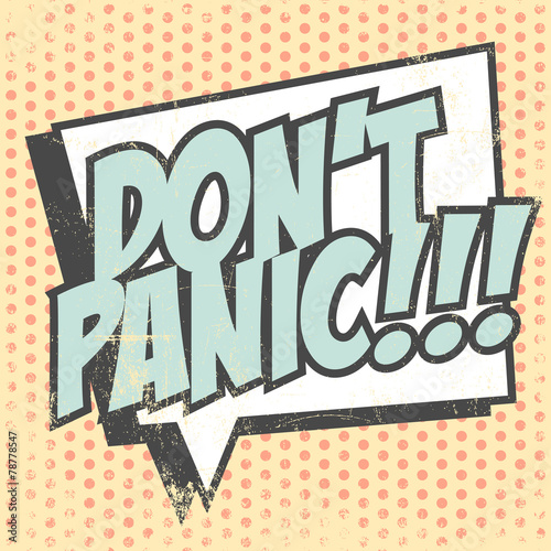 don't panic