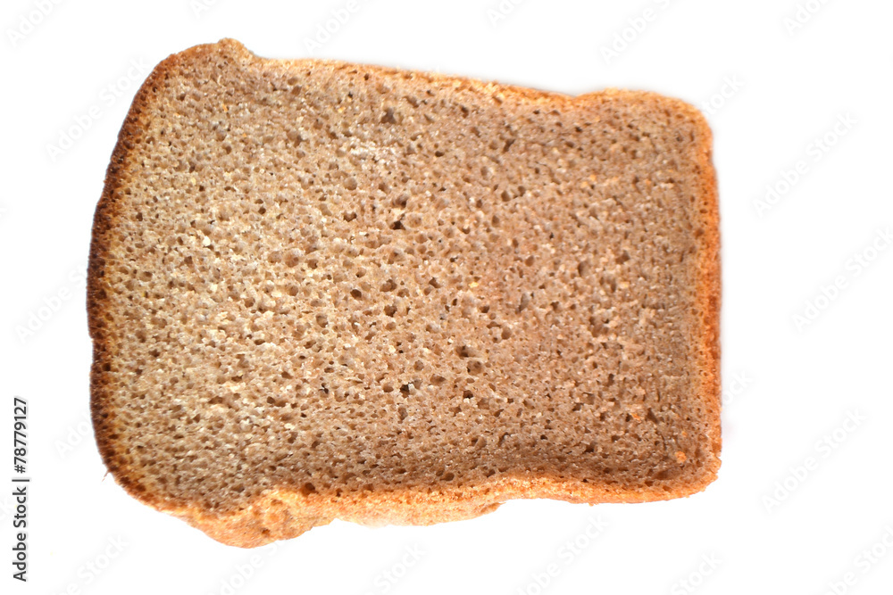 Brown bread on white. Brown bread on white.