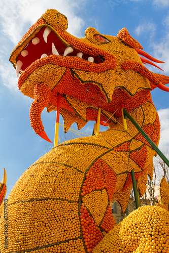 Lemon Festival on French Riviera Menton, France  Feb 20, 2015