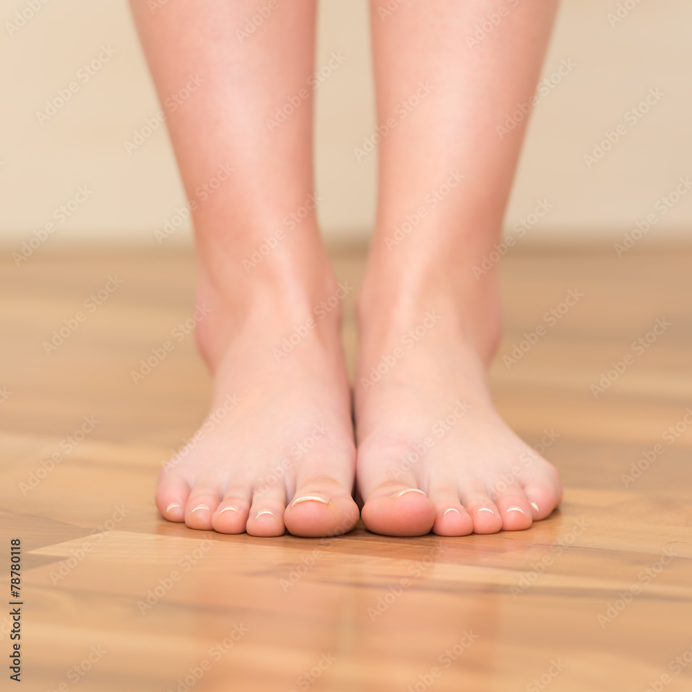 Woman feet closeup