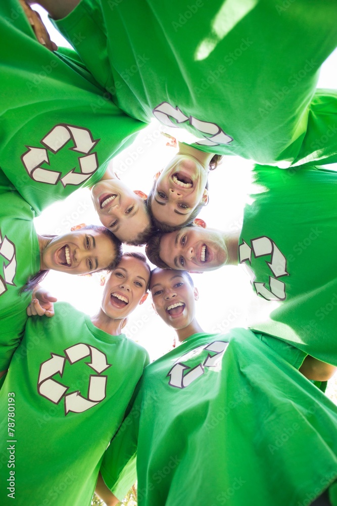 Fototapeta premium Happy environmental activist in the park