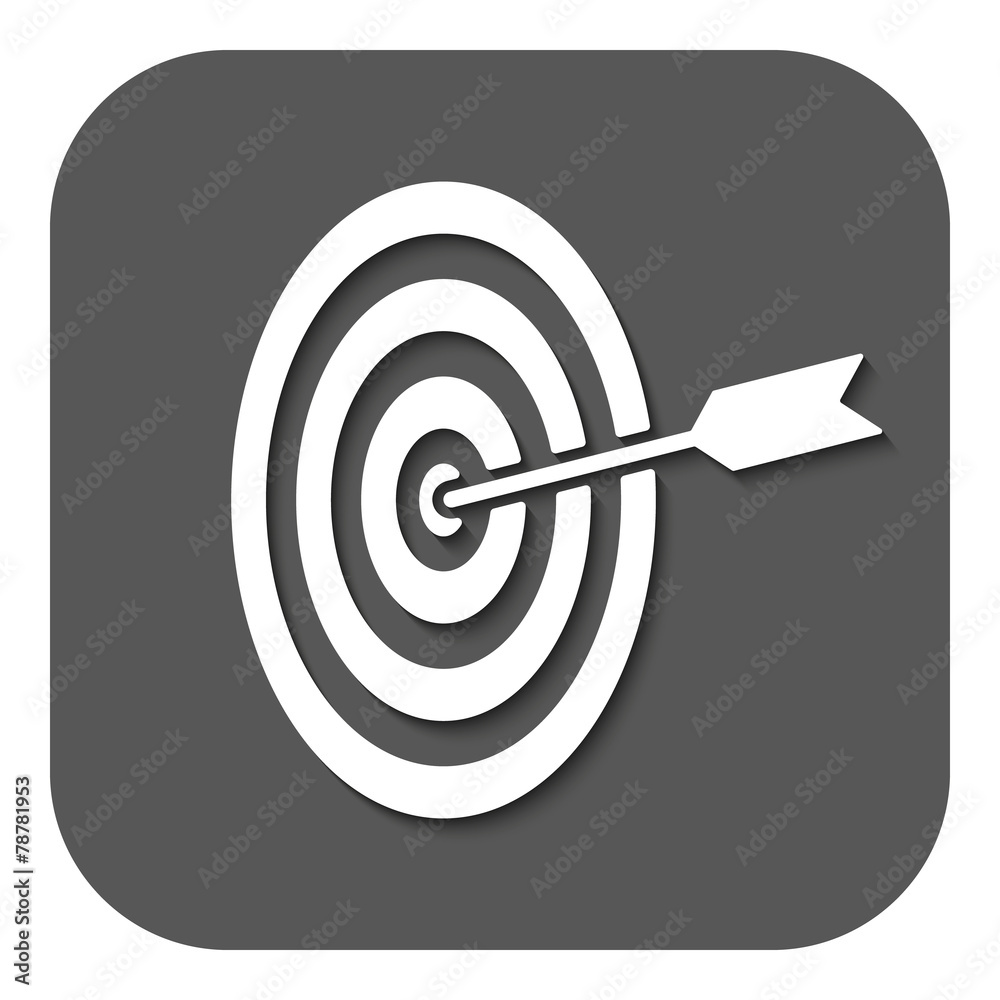 The target icon. Target symbol. Flat