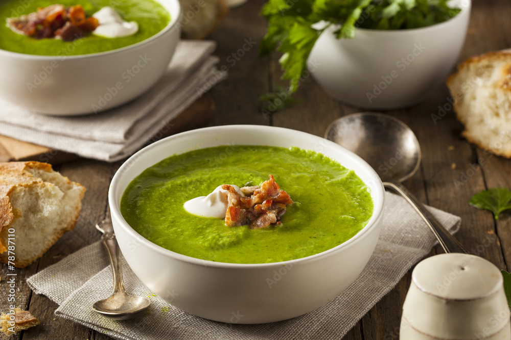 Homemade Green Spring Pea Soup Homemade Green Spring Pea Soup