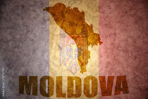 vintage moldova map