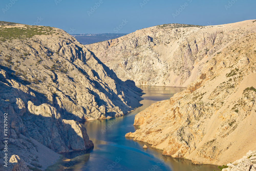 Canyon of Zrmanja river in Croatia