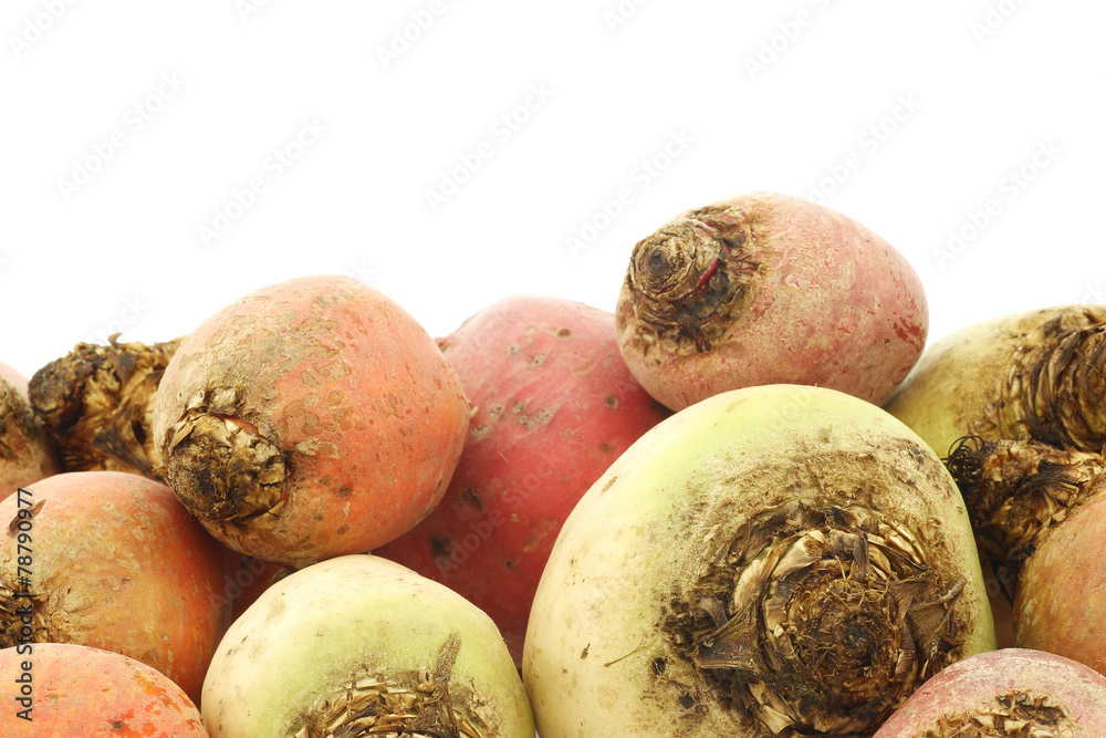 colorful mix of red,yellow and white beets on a white background colorful mix of red,yellow and white beets on a white background