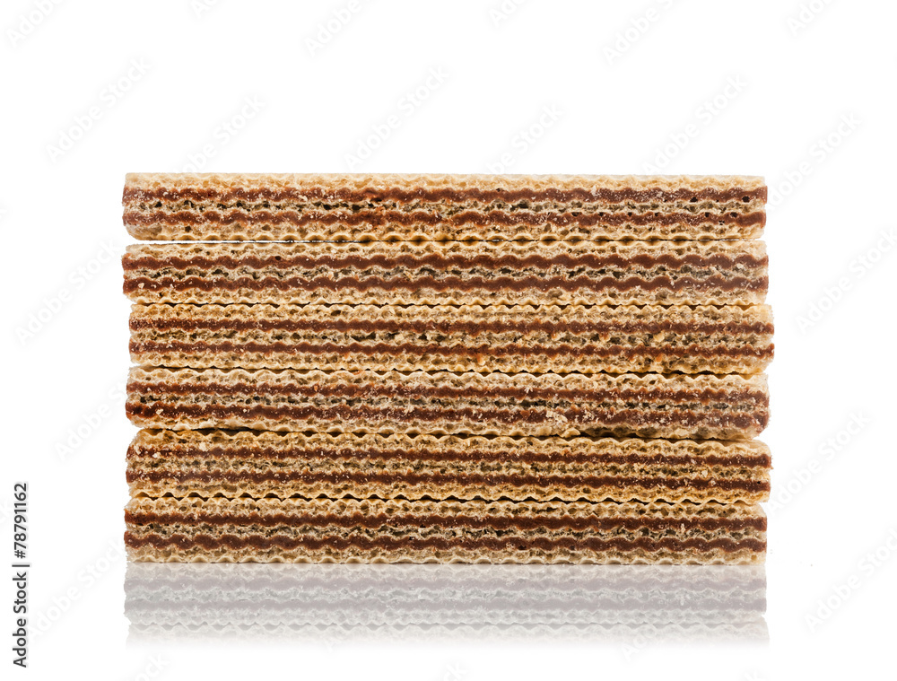 Fototapeta premium Wafers on white