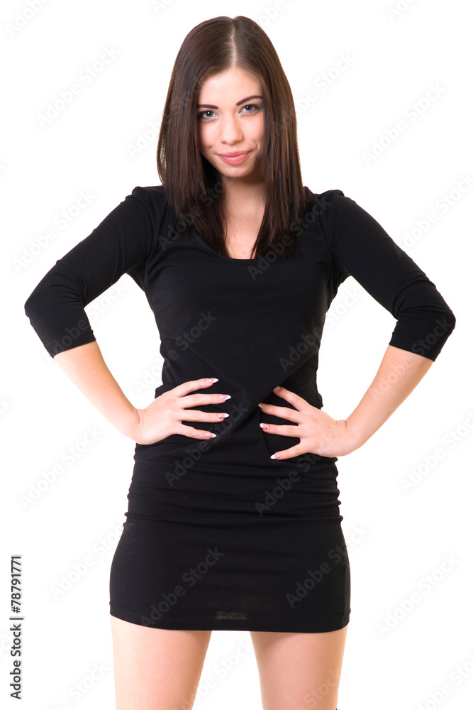 young beautiful dancer posing on a studio background young beautiful dancer posing on a studio background