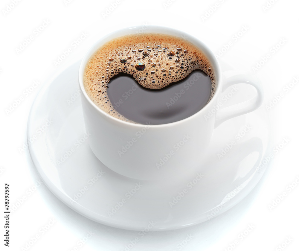 Cup of coffee isolated on white Cup of coffee isolated on white