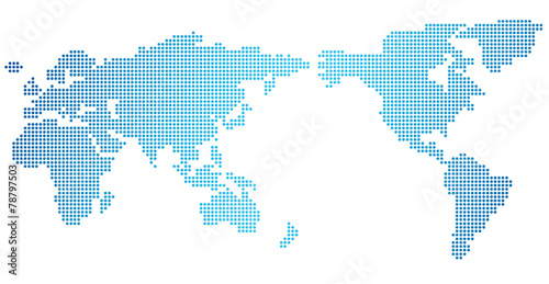 World map of dots Vector