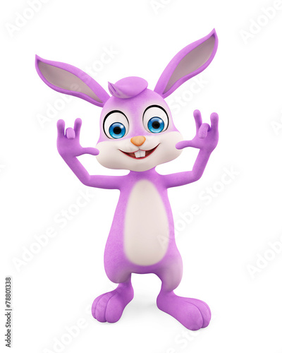 Easter Bunny with funny pose