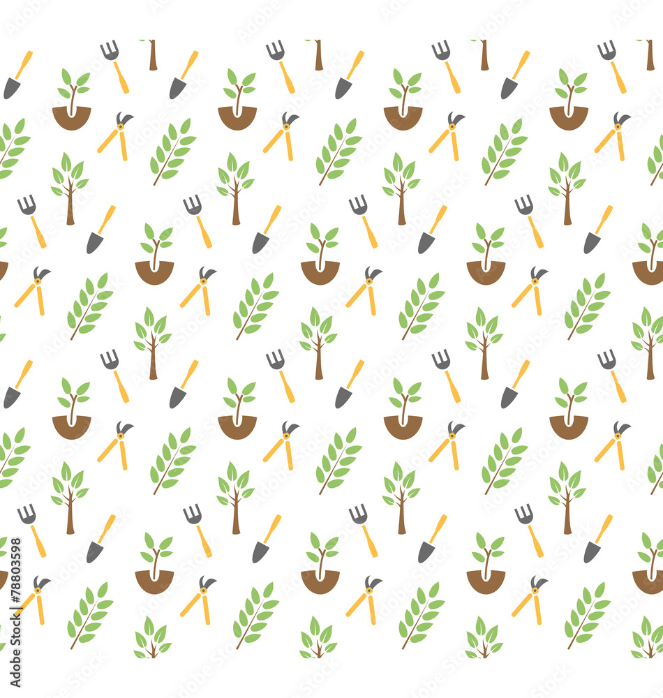 Gardening seamless pattern Gardening seamless pattern