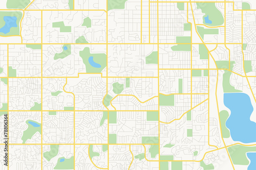 streets on the plan - vector city