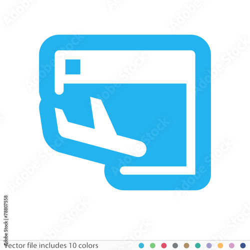 Sticker Icon - Vector file includes all colors