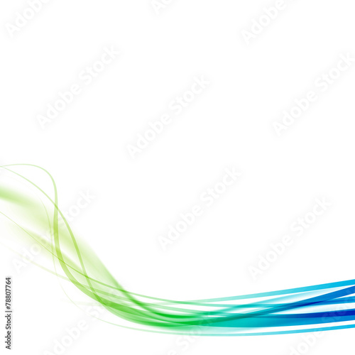 Green blue transparent modern speed swoosh line flow