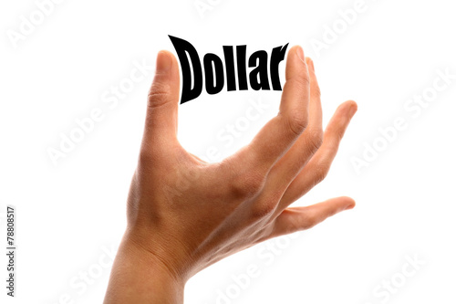 Slika na platnu Squeezing the dollar