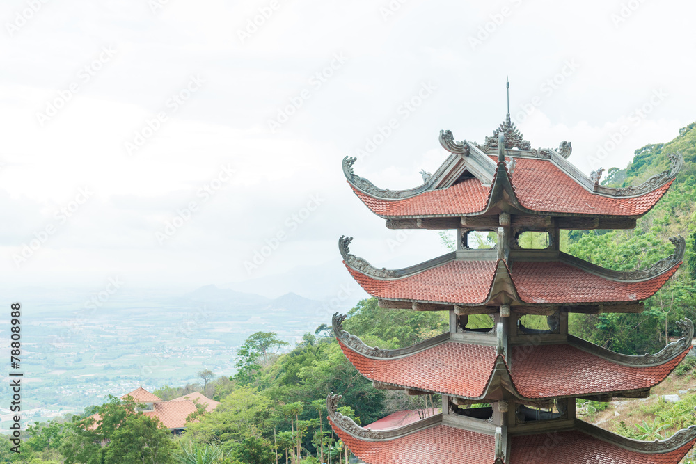 custom made wallpaper toronto digitalTraditional pagoda temple