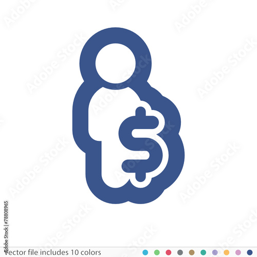 Sticker Icon - Vector file includes all colors