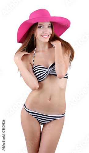 Beautiful young woman in sw...