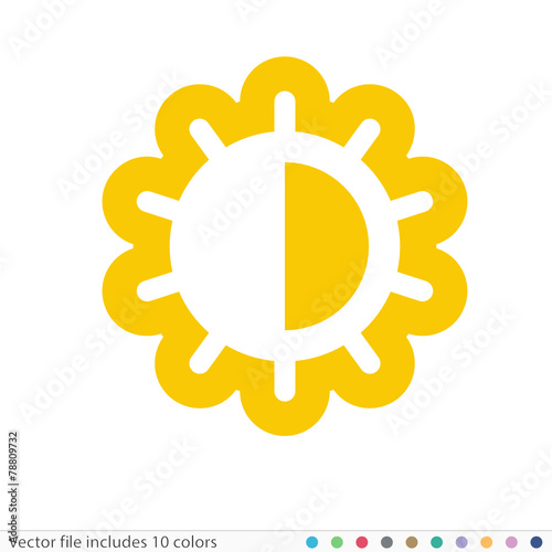Sticker Icon - Vector file includes all colors