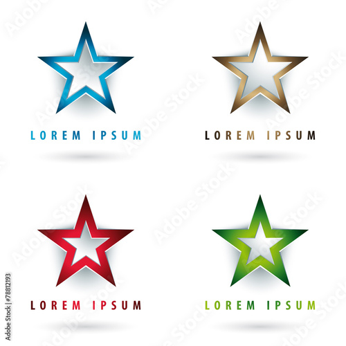 star shaped logos