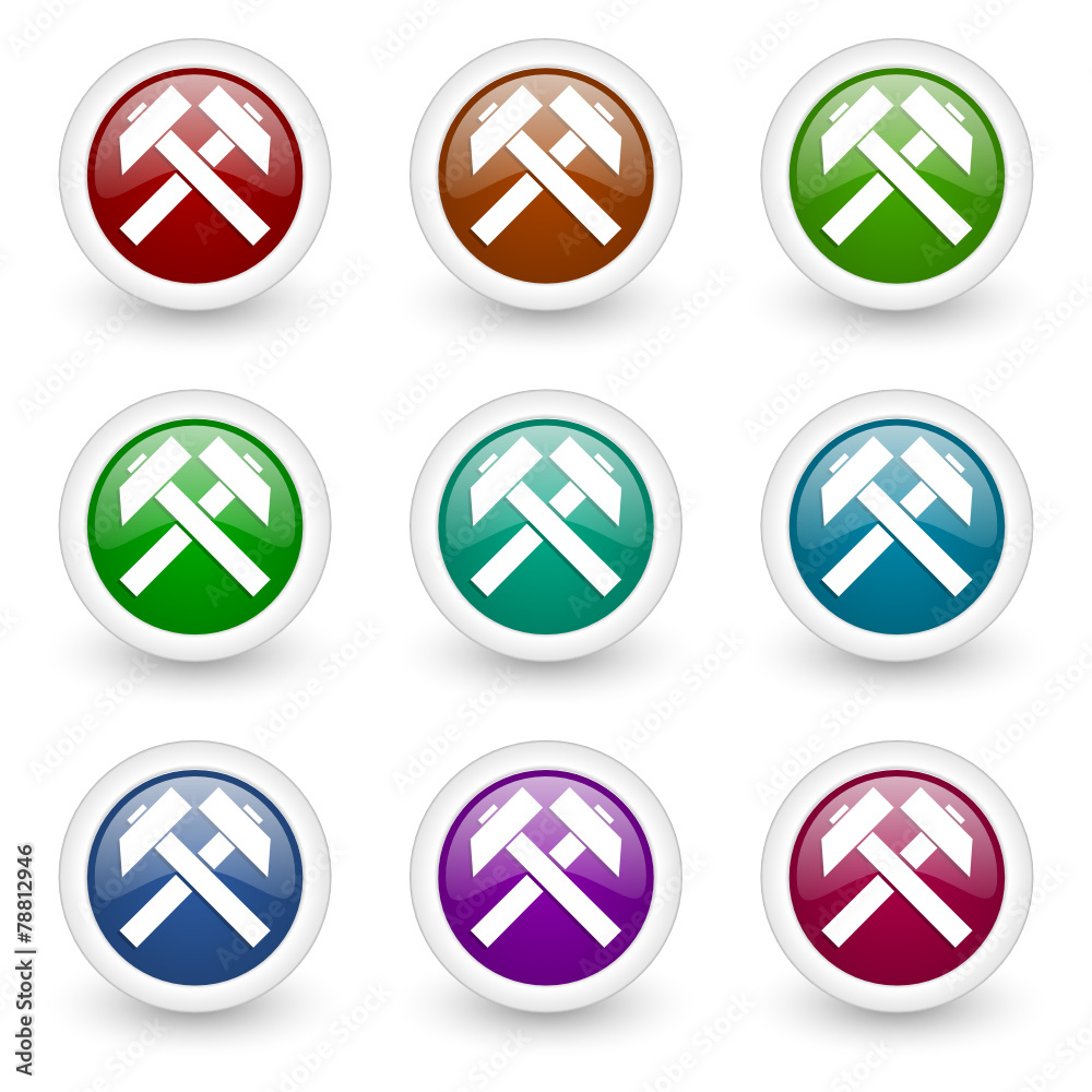 mining vector icon set mining vector icon set