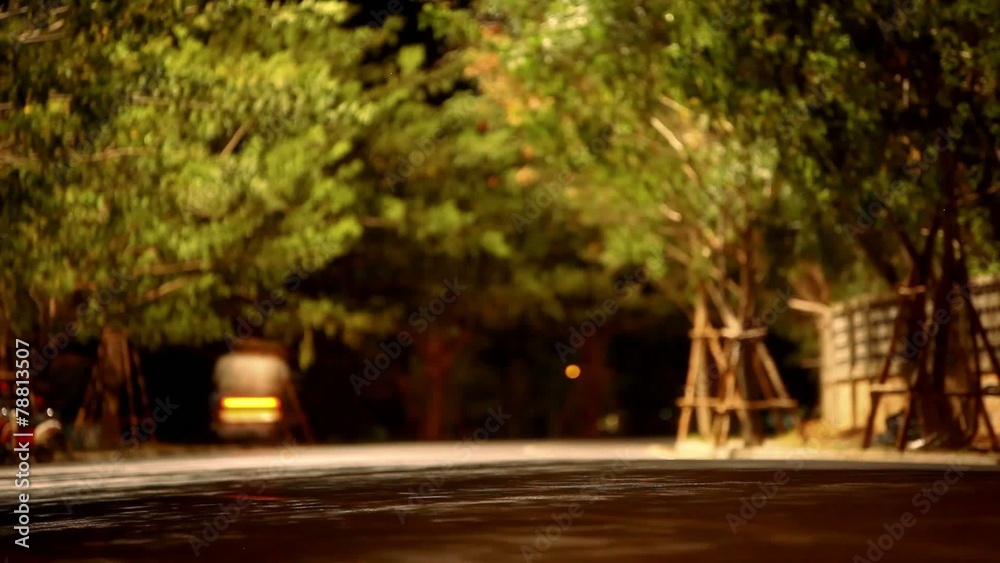 Night traffic with a slow shutter speed. Video Night traffic with a slow shutter speed. Video