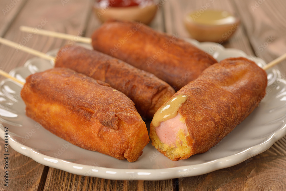 Homemade corn dogs Homemade corn dogs