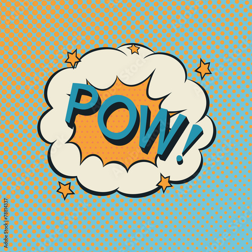 Pow. Comic speech bubble.
