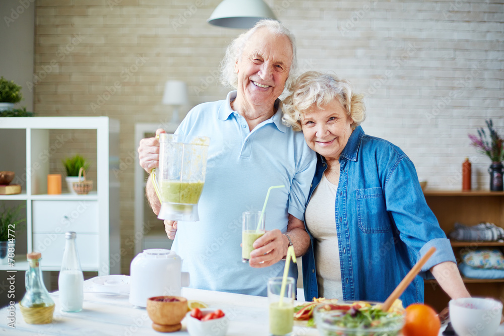 Senior and healthy Senior and healthy