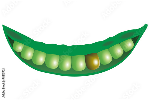 Peas in a teeth