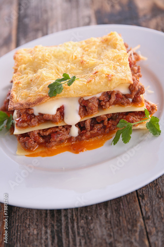 lasagne with beef and cream