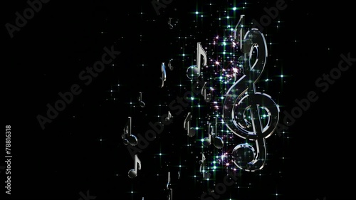 cutaways in the form of a treble clef