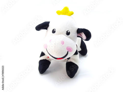 cut cow doll from soft fabric