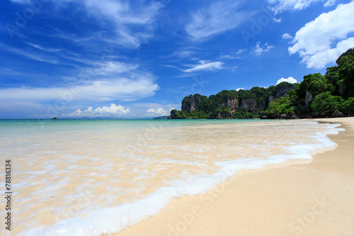 Fototapeta Naklejka Na Ścianę i Meble -  Railay beach, Krabi, Andaman sea Thailand